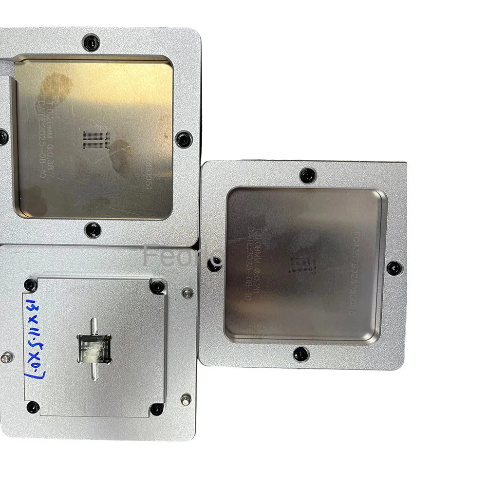 

BGA Memory IC Stencil KMFE60012M 82x82 mm Steel Stencil Reballing Kits with Soldering Station for Soldering Repair Tools