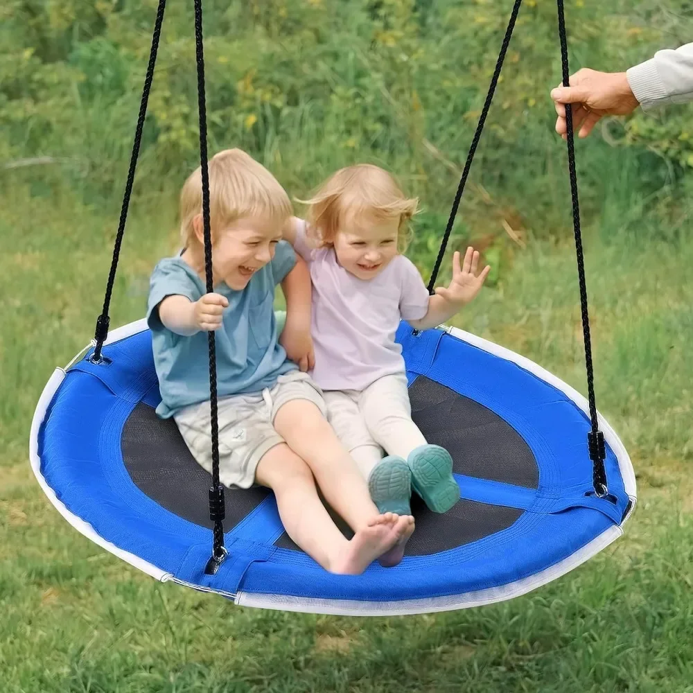 

#For 40” Saucer Tree Swing with LED Lights for Kids Adults Outdoor 2 Tree Hanging Straps 700lbs&