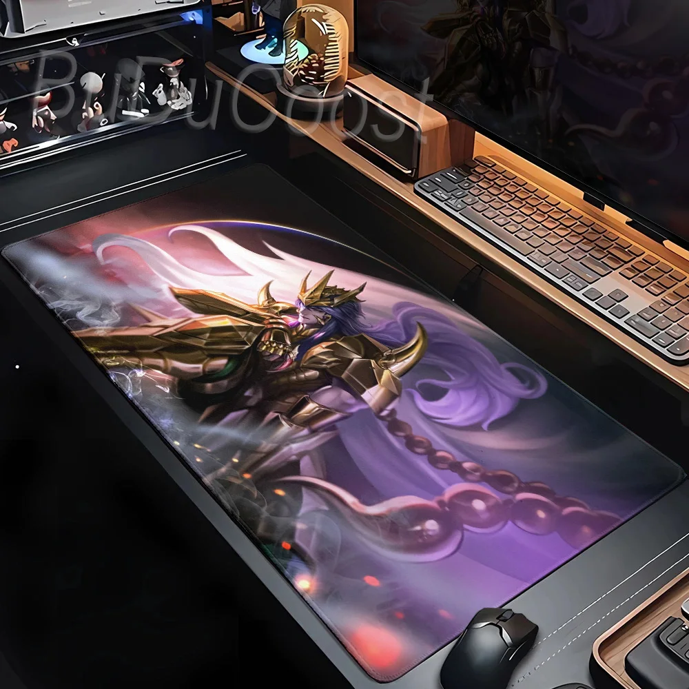 Saint Seiya Natural Rubber Anime Mousepad Non-slip Game Mouse Durable Desktop Mousepads Keyboard Pad Deskmat Office Accessories