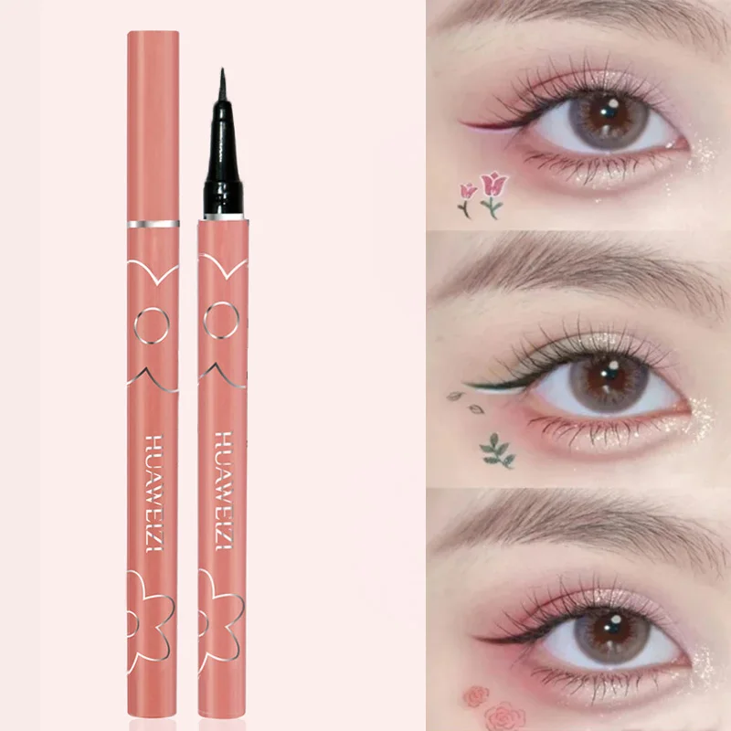 4 Colors Black Matte Liquid Eyeliner Waterproof Lasting Colorful Red Brown Quickily Drying Eyeliner Pencil Eyes Makeup Cosmetics