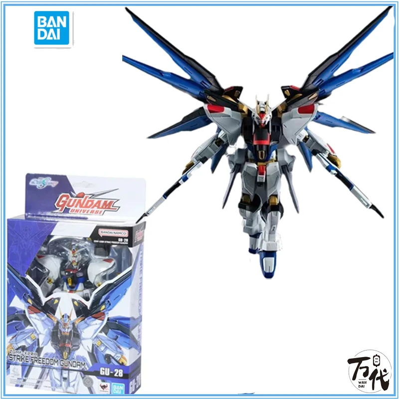 

Genuine Bandai Anime Gundam Universe 28 ZGMF-X20A STRIKE FREEDOM Assembly Model Toys Action Figure Gifts Collectible