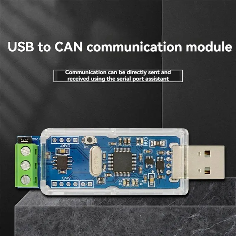Solid 2X USB To CAN Communication Module USB To CAN Canbus Analyzer Adapter Onboard CAN Transceiver TJA1051T