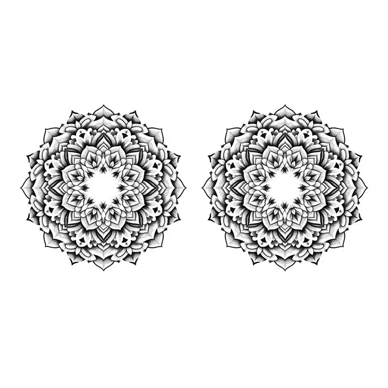 ملصقات وشم على الصدر للسيدات عصرية مثيرة، ملصقات للحلمات، عصير عشبي مقاوم للماء والعرق، ملصقات مؤقتة بلون سادة #5