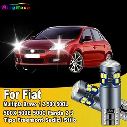 2Pcs T10 LED Bulbs For Fiat Multipla Bravo 1 2 500 500L 500X 500E 500C Panda 2 3 Tipo Freemont Sedici Stilo Clearance Lights