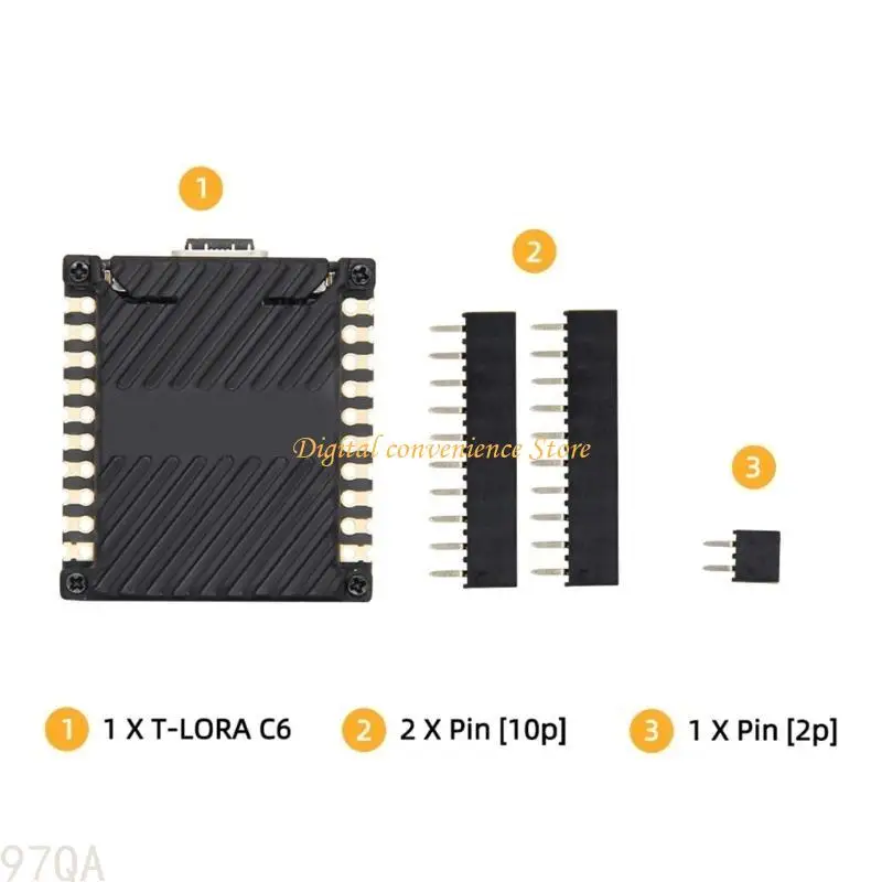 97QA Advanced IOTS Development Board met ESP32 Min 1, Fast Speed ​​WiFi6, Energie -efficiënte LE5 en SX1262