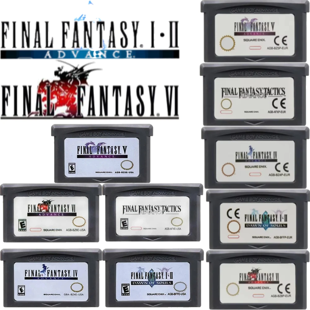 Juego GBA USA/EUR Serie Final Fantasy Dawn of Souls/Tactics Advance Advance Dawn of Souls VI Advance Tactics Advance para GBA NDS