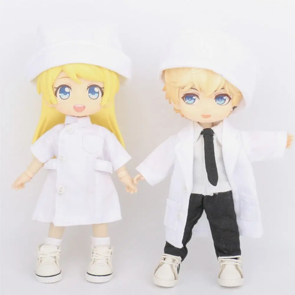 Obitsu11 Clothes Suit Hospital Doctor Surgical Nurse Uniform Hat For OB11 Dolls Accessories Cosplay Changing Clothes Games Toys