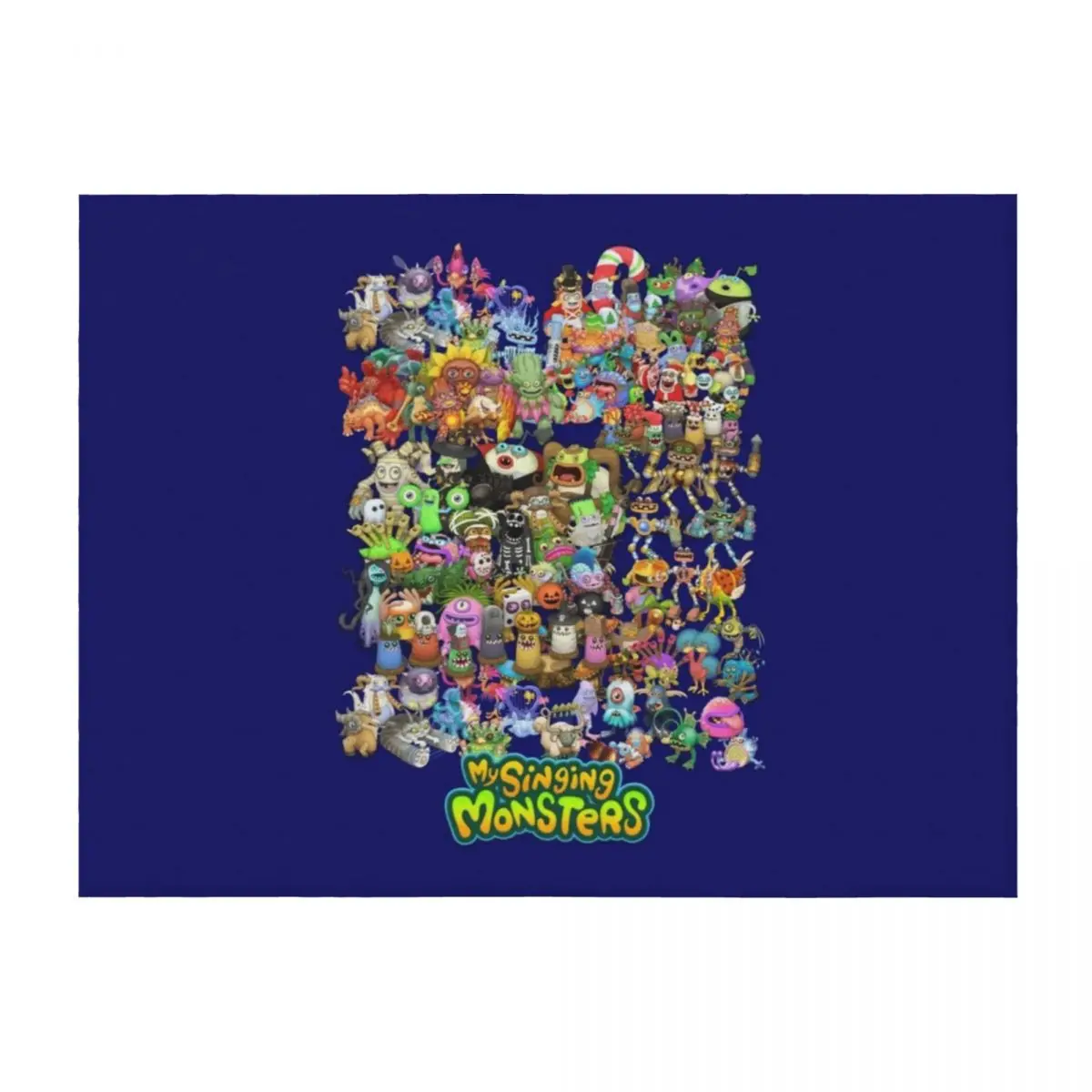 

Singing Monsters Group Photo Throw Blanket anime Luxury Designer Luxury Throw Blankets Sofas Of Decoration Blankets