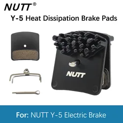 NUTT 4 Piston Y-5 Brake Pad Ceramics Heat Dissipation Cooling Disc Brake For Electric E-Bike Scooter Hydraulic Caliper