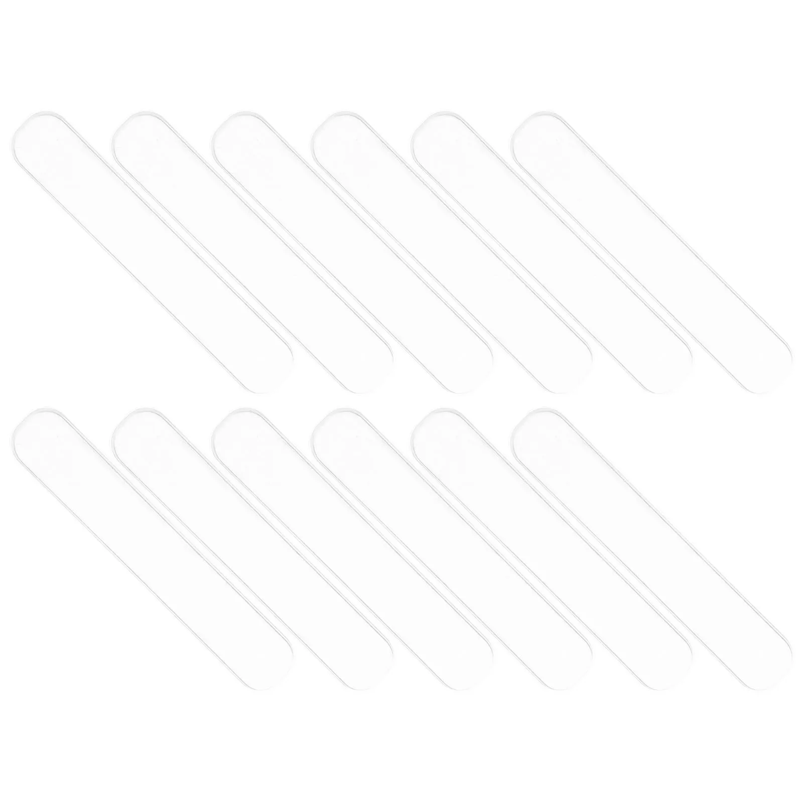 

12 Pcs Sticker Clear Silicone Bumpers 6x1cm Adhesive Cabinet Wall Guards Anti Collision Mute Stoppers Kitchen Fridge