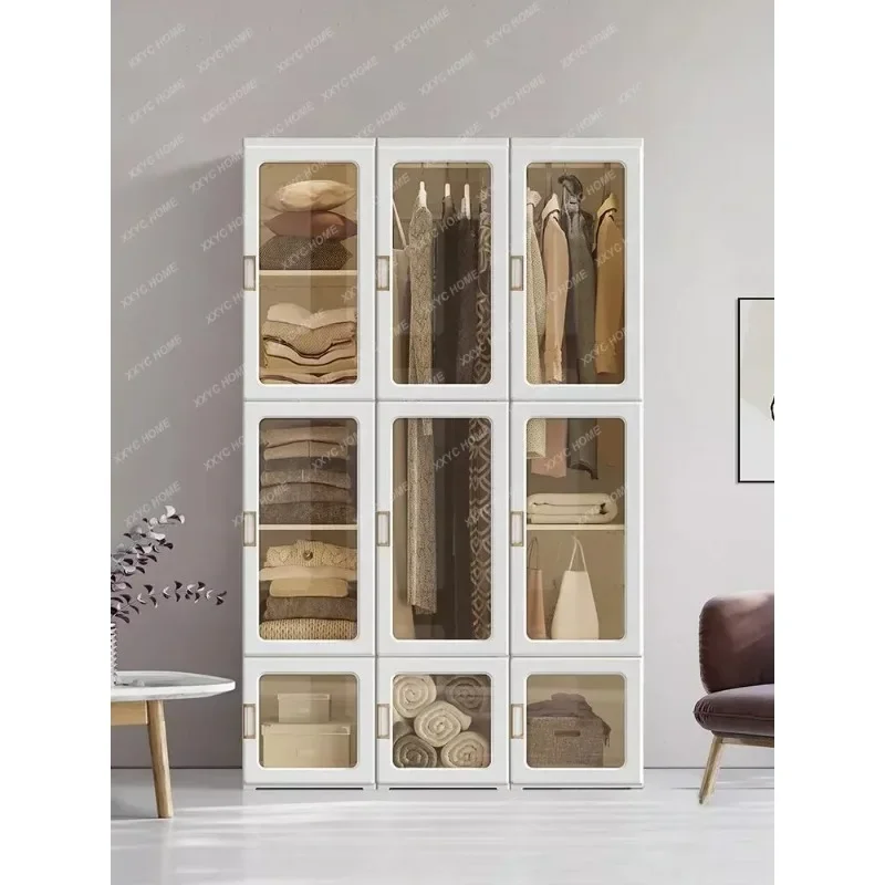 Ant box installation-free wardrobe simple wardrobe simple modern plastic assembly cabinet for home bedroom