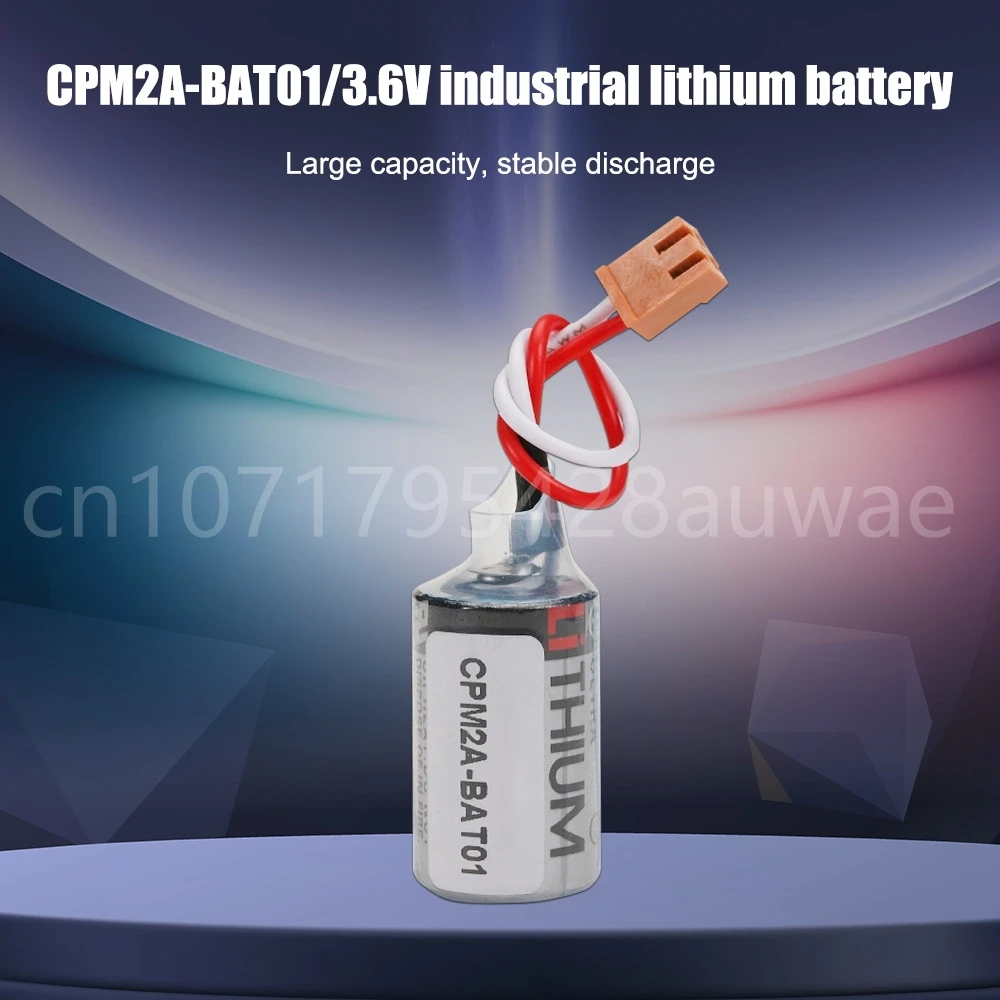 5PCS Original New Battery JZSP-BAT01 ER3V 3.6V JZSP-BAT01 CPM2A-BAT011/2 PLC Industrial Driver Lithium Battery Brown Plug