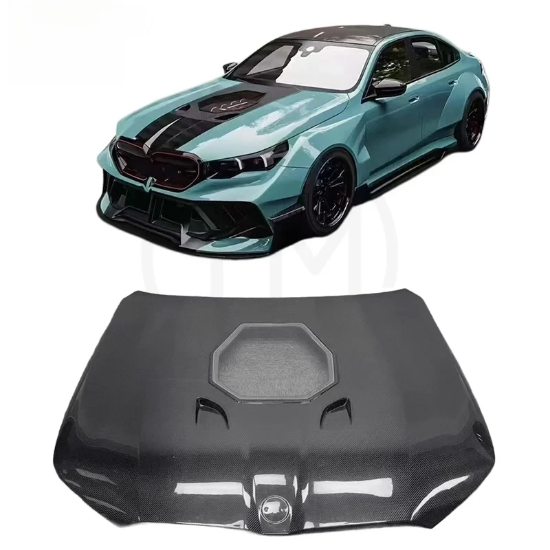upgrades with carbon fiber transparent hoods.  5 Series, G60, and G68 High-quality car hood.