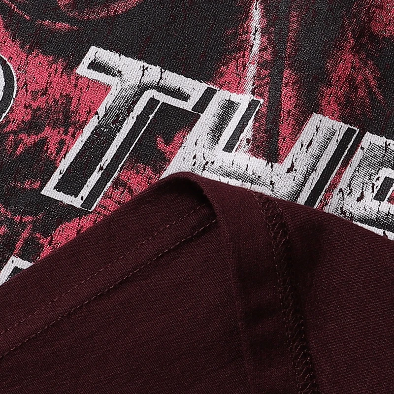 Vintage Washed Pink Angel Print Strass T-Shirt Herren Oversized Streetwear Y2K Gothic Grunge Rundhals Lässiges Grafik-T-Shirt – Detail 20