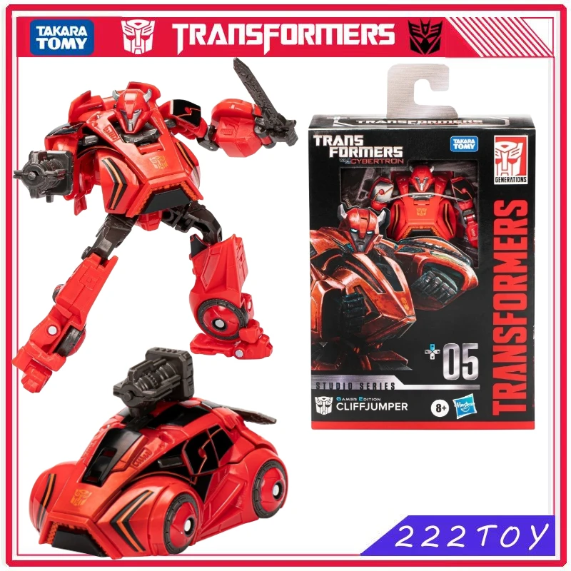 New Takara Tomy Transformers Studio Series Gamer Edition 05 Deluxe Cliffjumper Action Figure Robot Toy Gift Hobbie Anime Figures