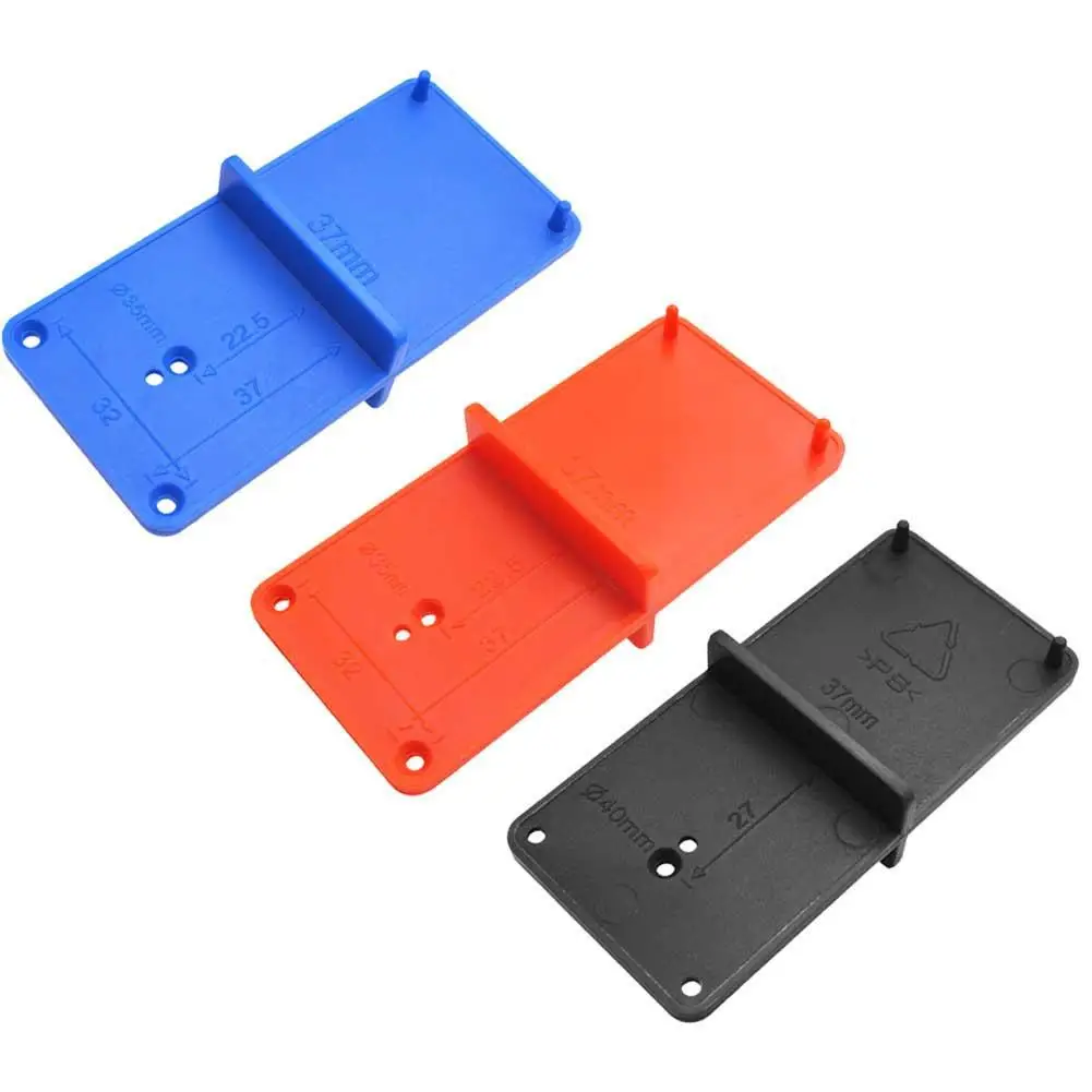 1pc Hinge Hole Drilling Guide Locator Hole Opener Template Door Cabinets Woodworking Hole Puncher Drilling Guide Locator