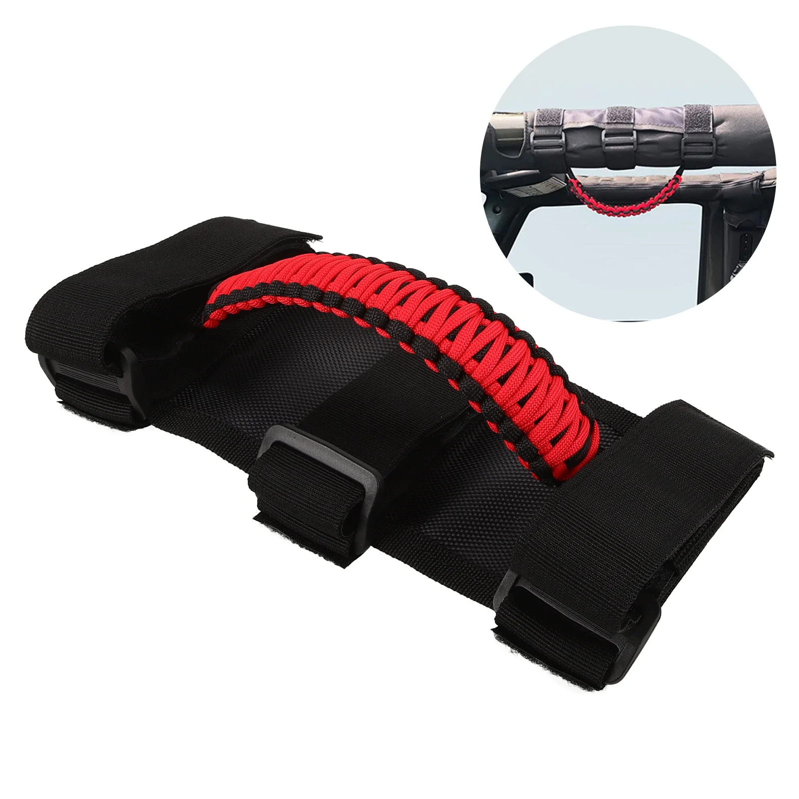 

Car Roof Handle Textured Grip For Offroad Driving Easy Install Vehicle Interior Accessory Atv Dirt Bike Rope Handle