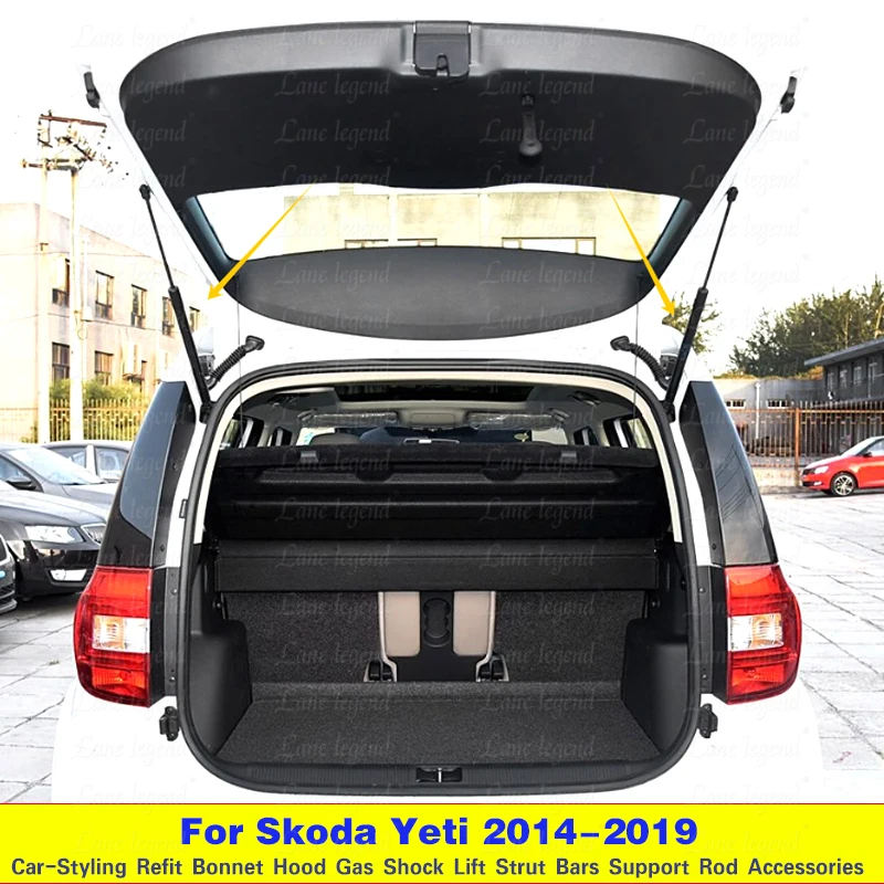 For Skoda Yeti 2014 - 2019 2018 Gas Spring Struts Prop Lift Support Damper Gas Charged Rear Trunk Tailgate Boot Hydraulic Rod