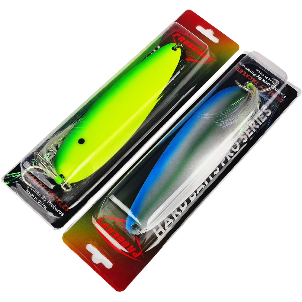 Proberos Vertical Jigging Lure 1PC Künstlicher, realistischer 3D-Fischaugen-Köder aus hartem Metall in Löffelform für die Fischerei auf Meerbarsch und Wels – Detail 5