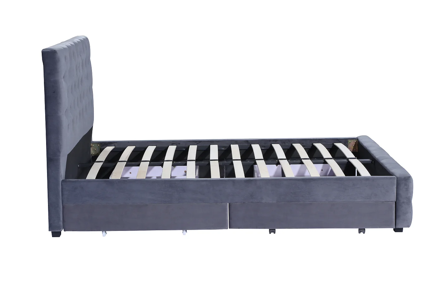 Letto imbottito moderno e semplice di nuovo stile con contenitore