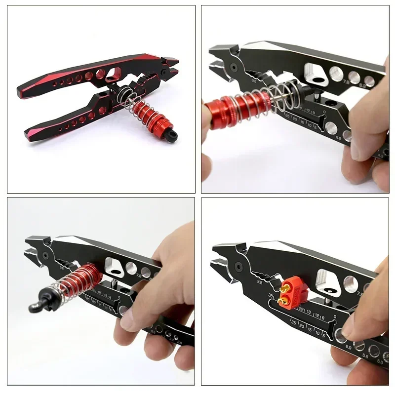 Remote control car assembly tool all-metal multi-function RC shock-absorbing tool pliers Ball nose pliers Suspension lever tool