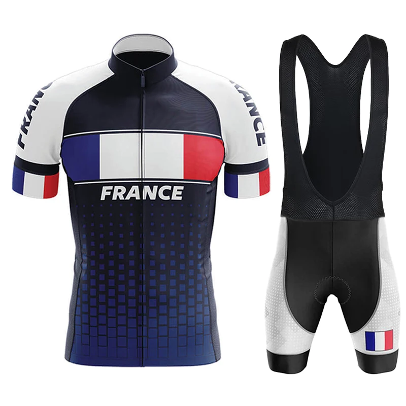 

Men's Bike Clothing Cycling Shorts Man Uniform Jumper FRANCE Outfit Set 2025 Bib Jersey Mtb Pants Jerseys Jacket Mens Clothes