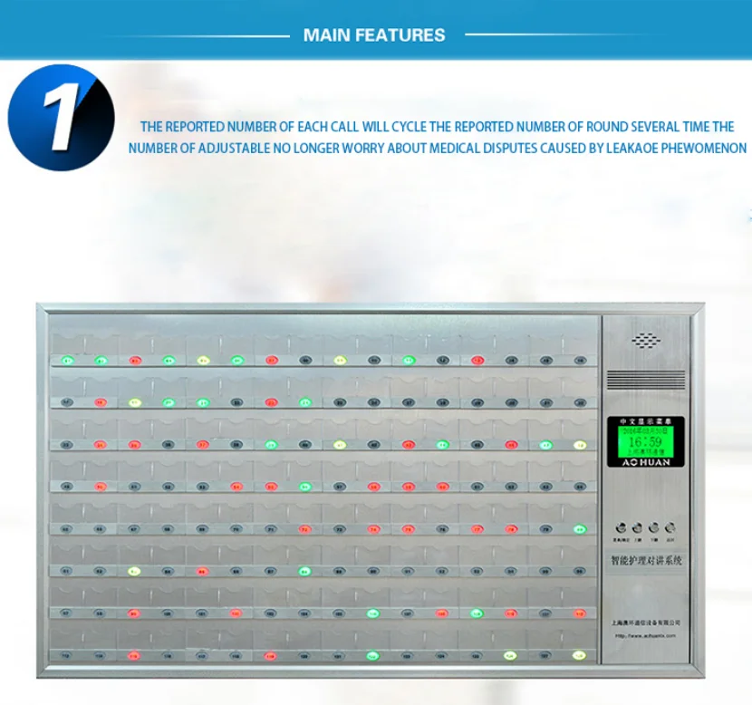 Système d'appel d'infirmière de patient d'hôpital sans fil système d'appel d'enfirmière d'alarme SOS système d'appel d'urgence