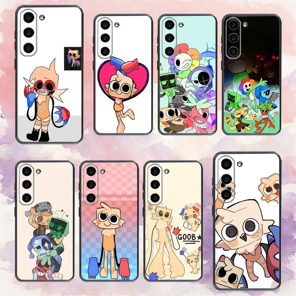 

C-Cartoon Goob D-Dandys World Phone Case For Samsung Galaxy A73,A72,A71,A70,A53,A52,A51,Others Soft Black Cover