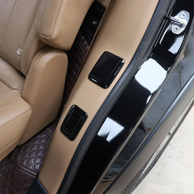 ABS ألياف الكربون سيارة المقعد الخلفي تعديل زر مكافحة خطأ غطاء اللمس اكسسوارات لاند روفر رينج روفر رواج L460 2023 #6