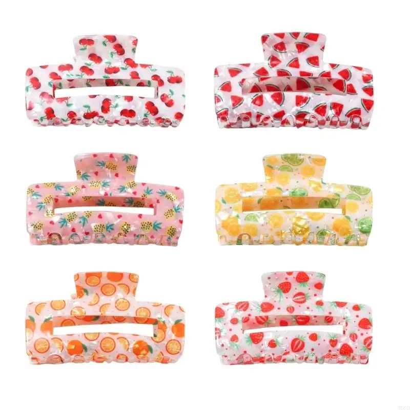 

M6CD Lemon Fruit Hair Claw Clip For Women Slip Resistant Jaw Clamp Hair Accessories For Spring Theme Parties And Daily Use