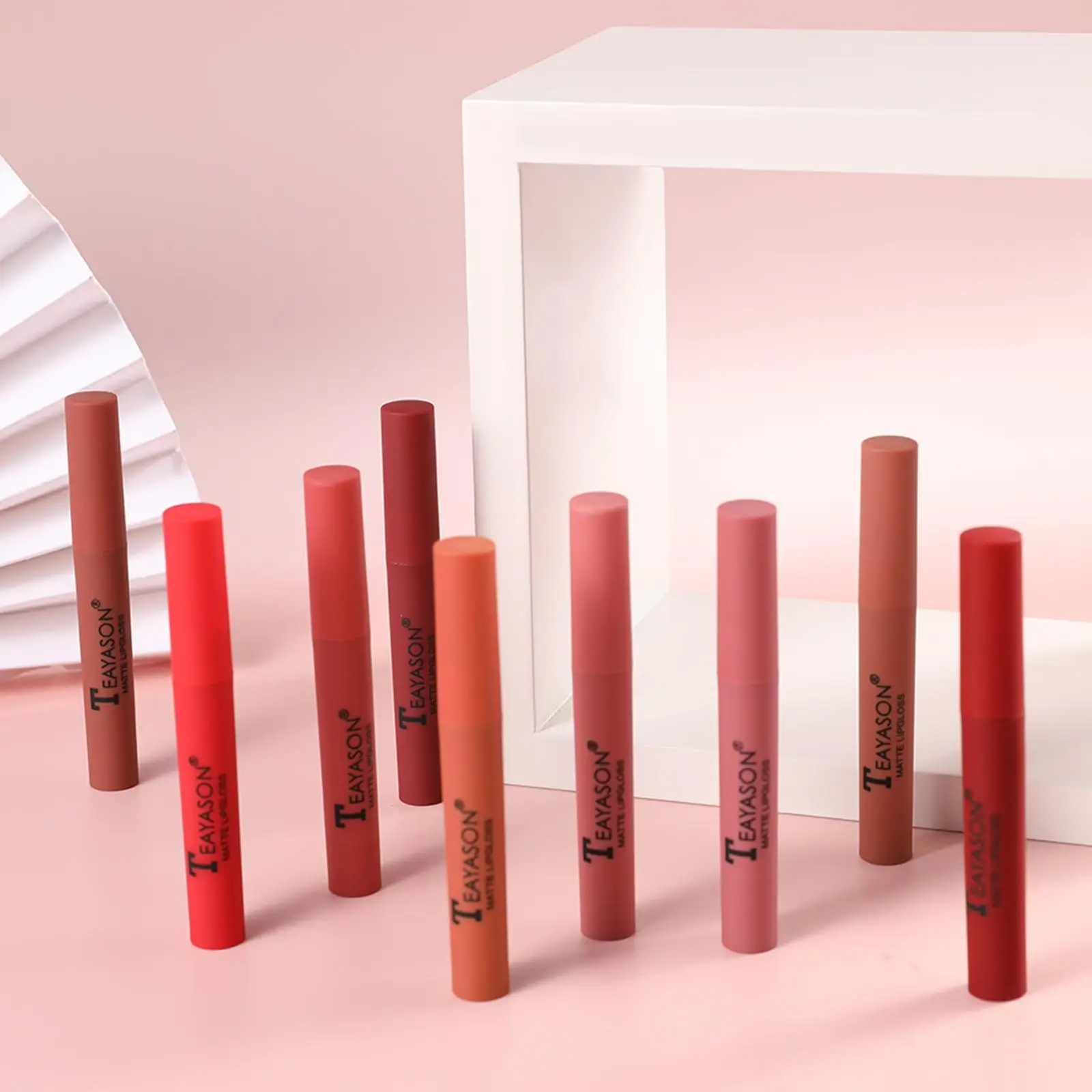 Velvet Matte Lipstick Set Waterproof Long Lasting Glaze Lip Gloss Liner Pen Moisturizing Pigment for Women Cosmetics