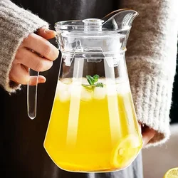 1pc Plastic Pitcher 33/50/67oz Drinkware Tea Pitcher For Juice, Milk,Cold /Hot Beverages Carafe Water Pitcher For Restaurant