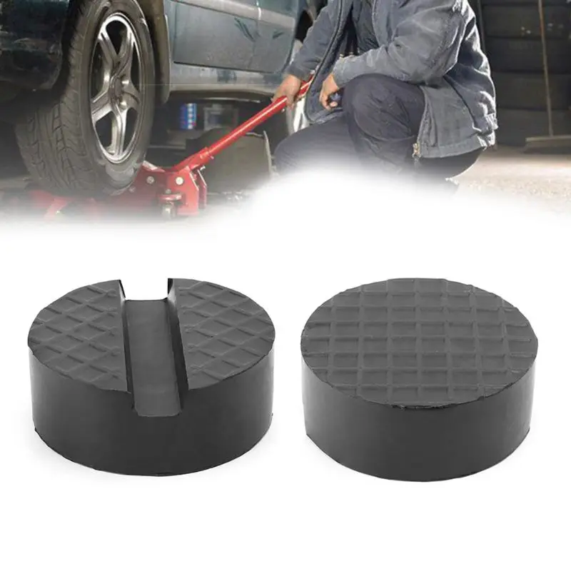 

Black Car Rubber Pad Protector Support Block Heavy Duty For