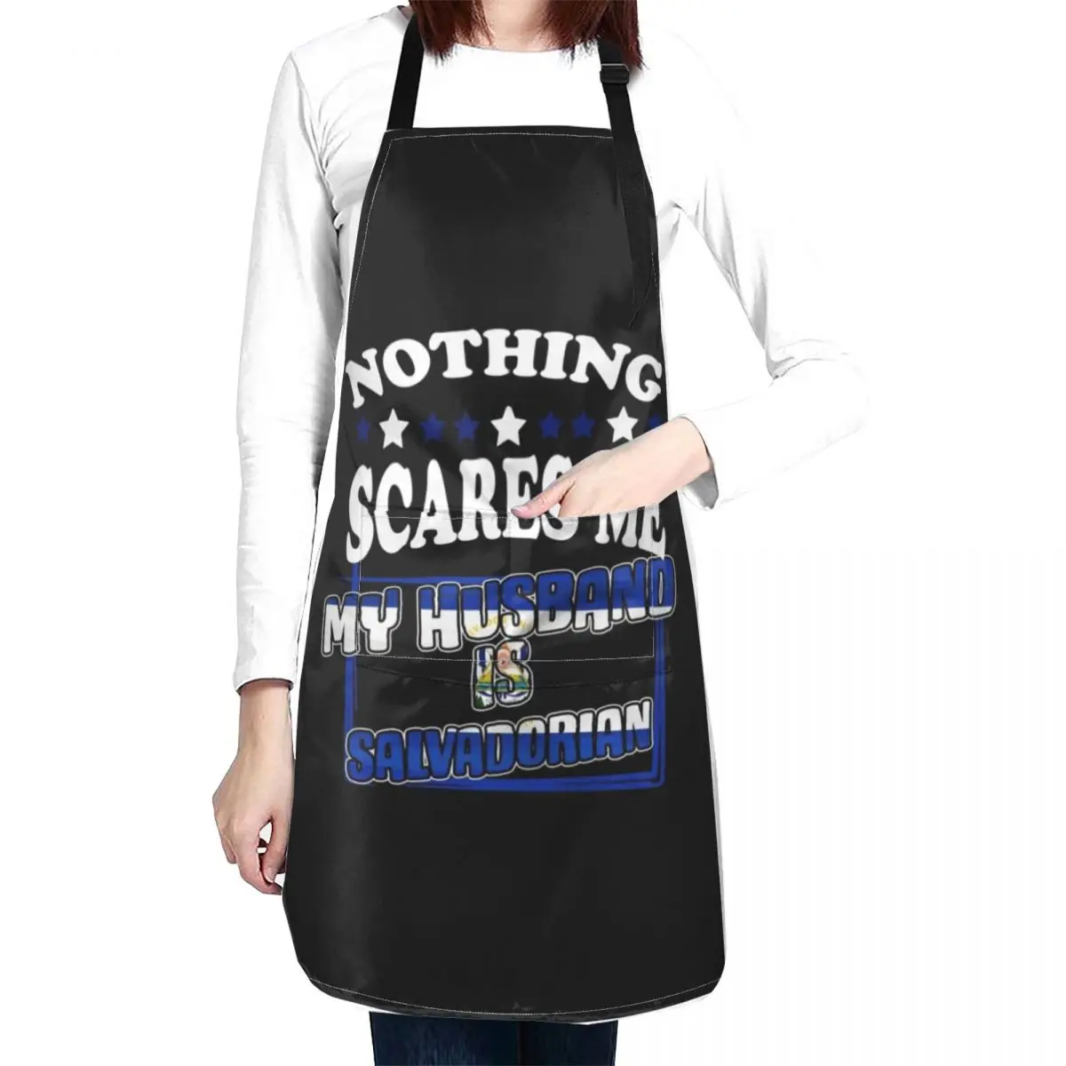 Nothing Scares Me For A Salvadorian Pride Lover Apron restaurant accessories Kitchen Supplies Idea Goods Apron