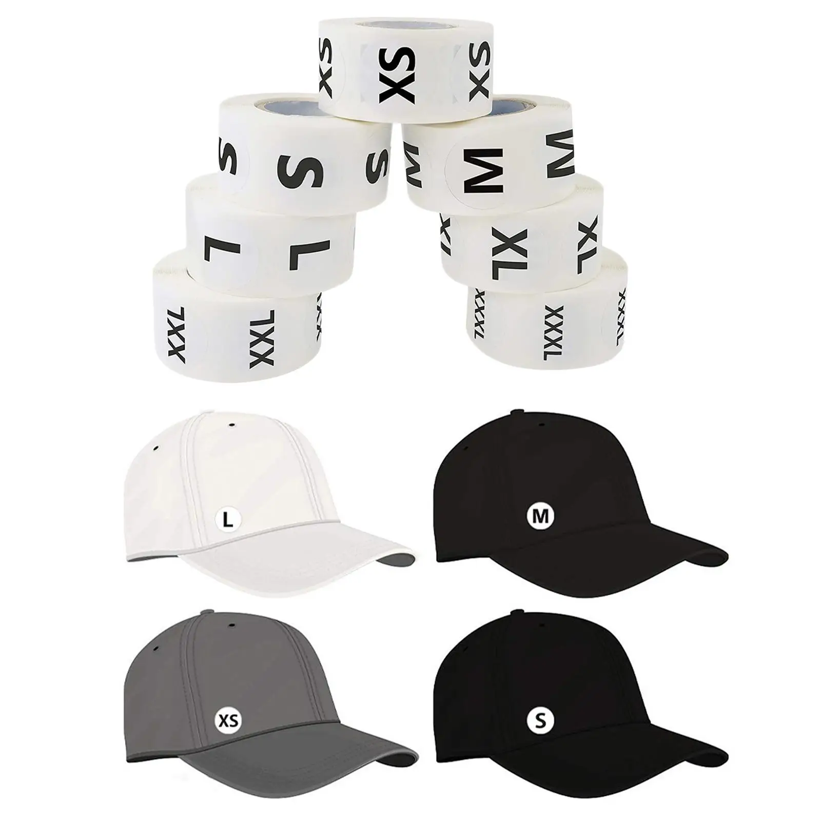 3500 PC Clothing ize ticker inch Round elf Adheive ize ticker for Clothing Retail, 7 ize (X, ,, L, XL, XXL, )