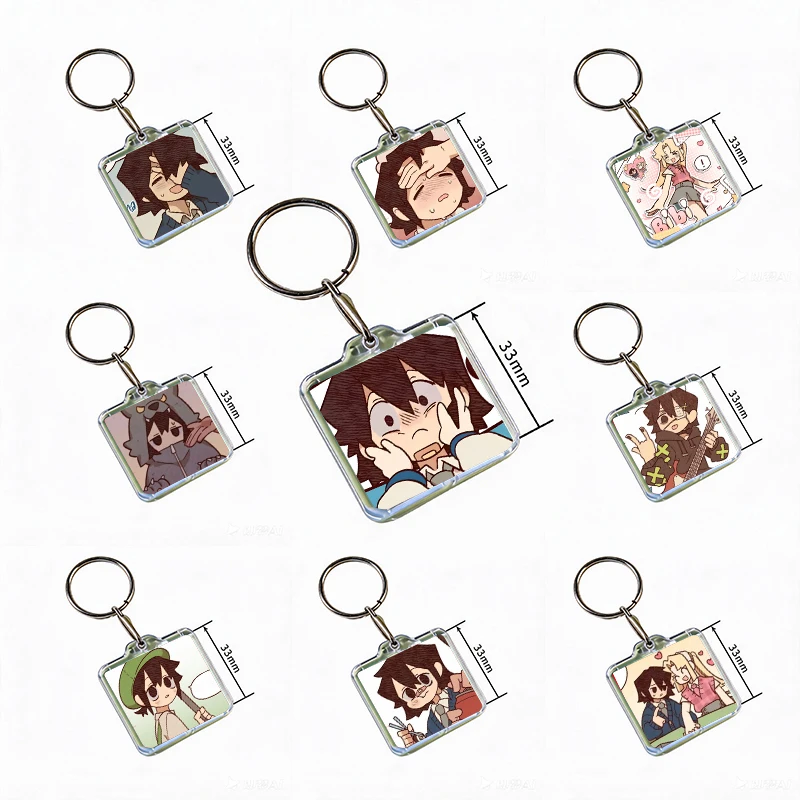 Anime Manga I Love A-Amy Acrylic Keychain Handmade Hanging Ornaments Clothes Backpack Decoration Accessories Gifts with Friends