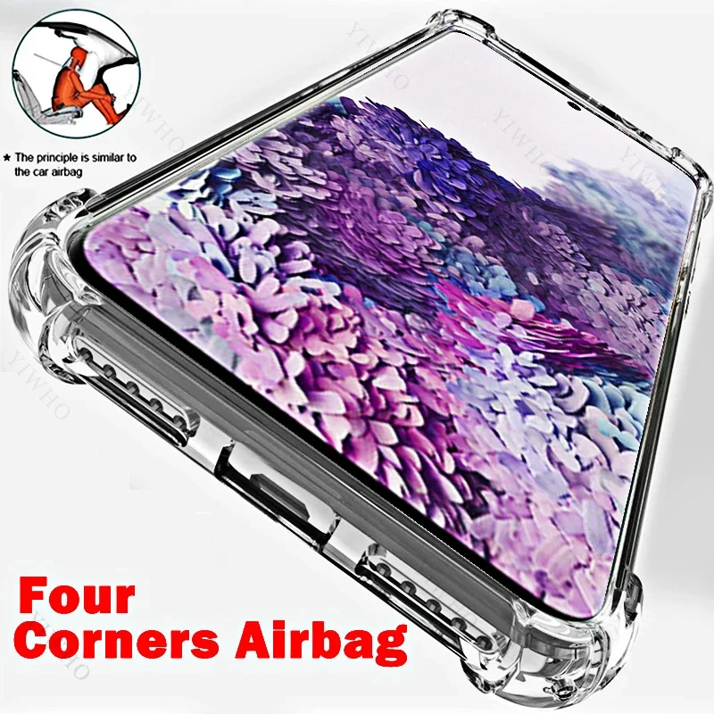 Clear Phone Case For Samsung Galaxy S20 5G SM-G981 Shockproof Thickened Transparent Case For Sansung S 20 Anti-scratch Cover TPU