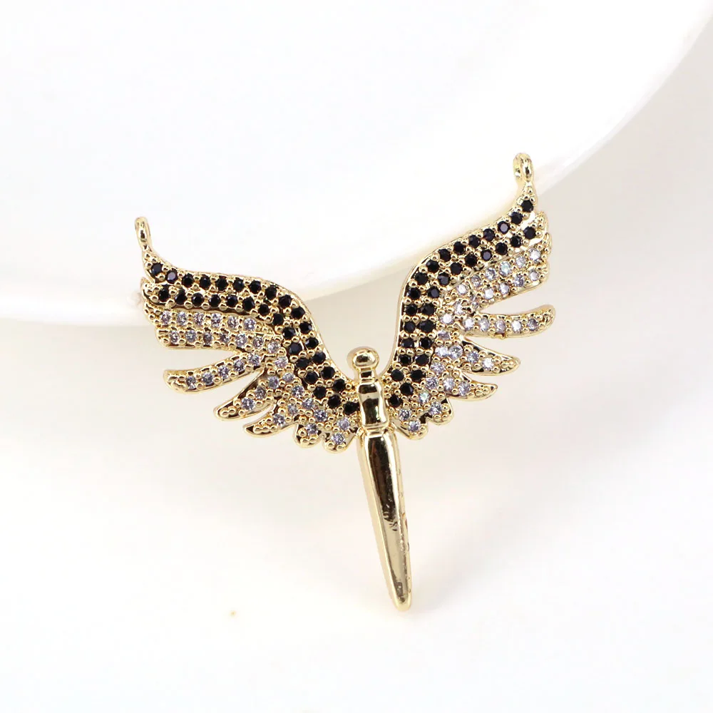 5PCS, Fashion Angel Wings Jewelry Necklace Pendant for Women Delicate Collar Choker Gold Color