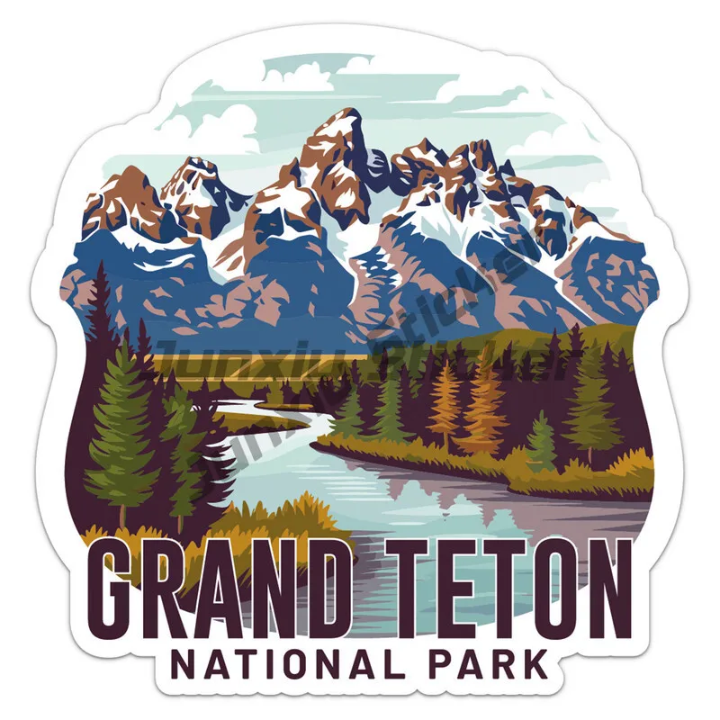 

Vintage Grand Teton National Park Vinyl Decal Car Bumper Stickers