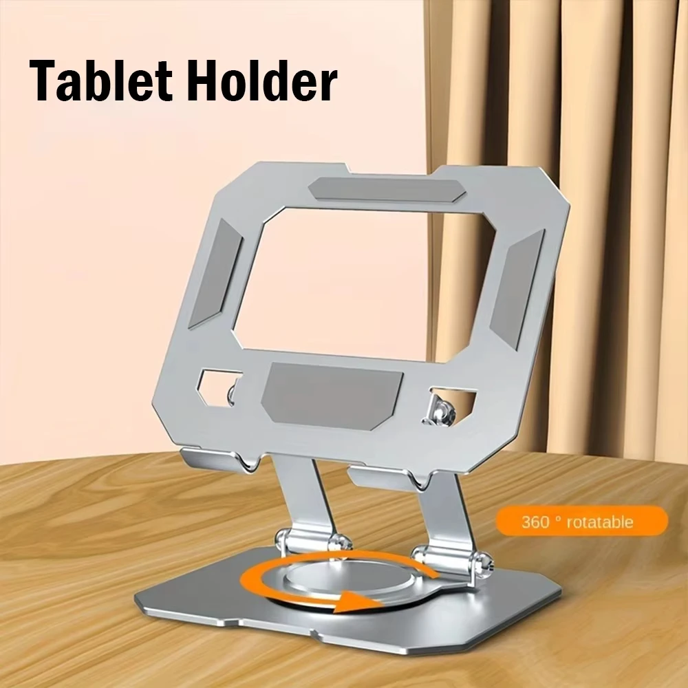 

360° Rotatable Tablet Stand Adjustable Foldable Desktop Stand Holder Compatible For Ipad Pro/Air/Min 4.7-12 Inch Laptop Tablet