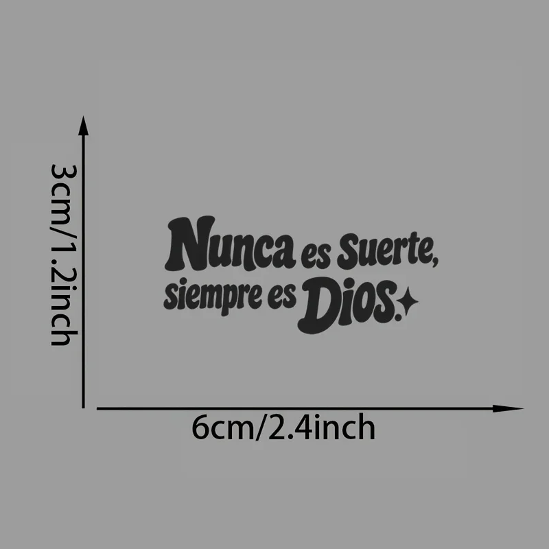 Christian Faith Sticker 1/3PCS Not Luck But God Vinyl Decal for Mirror Motorcycle Laptop Cup Glass Window Inspirational Decor