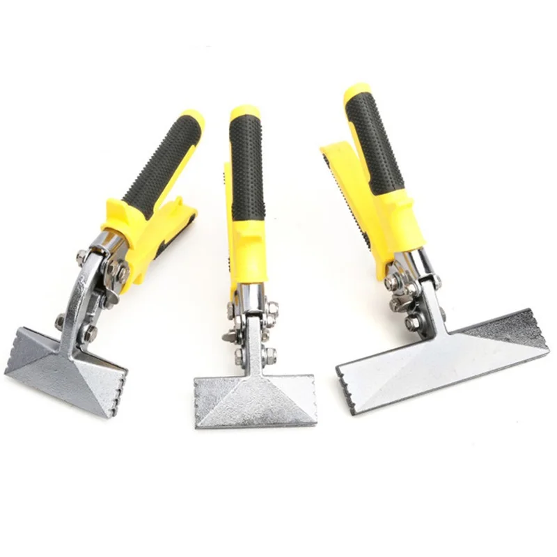 Sheet Metal Bending Pliers Hand Seamer Wide Jaw Anti-Slip Handle Straight 80mm/Elbow 80mm/Straight 150mm Tool For Welding Clamps