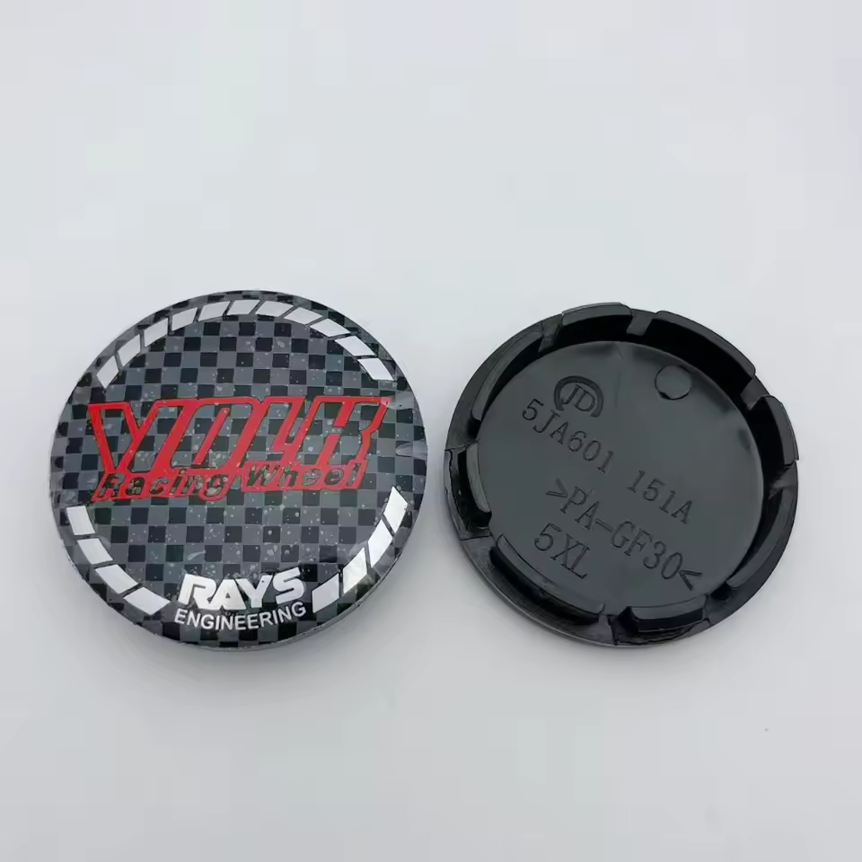 4x 56mm Volk Rays Racing Nabendeckel Radkappen Felgenkappen