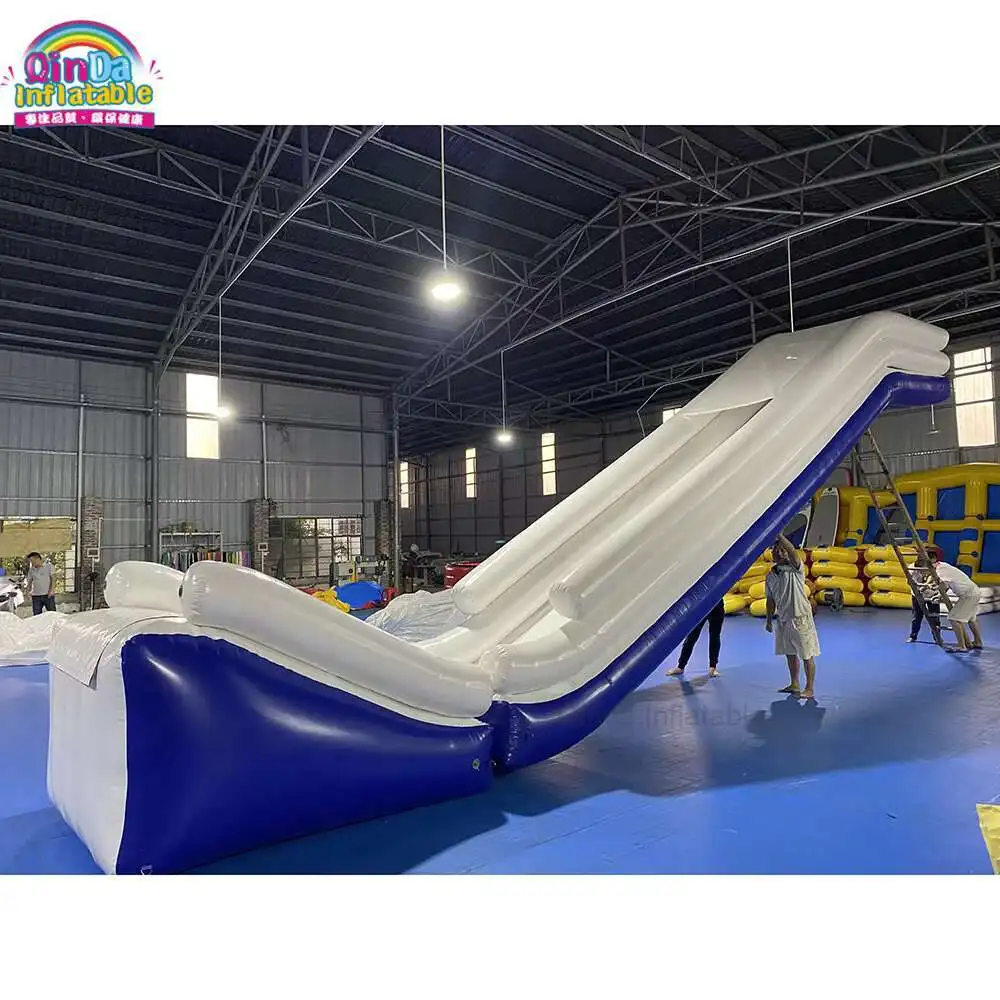Luxury Floating Yacht Boat Inflatable Water Slides Attractive Inflatable Yacht Slide For Cruise Ship