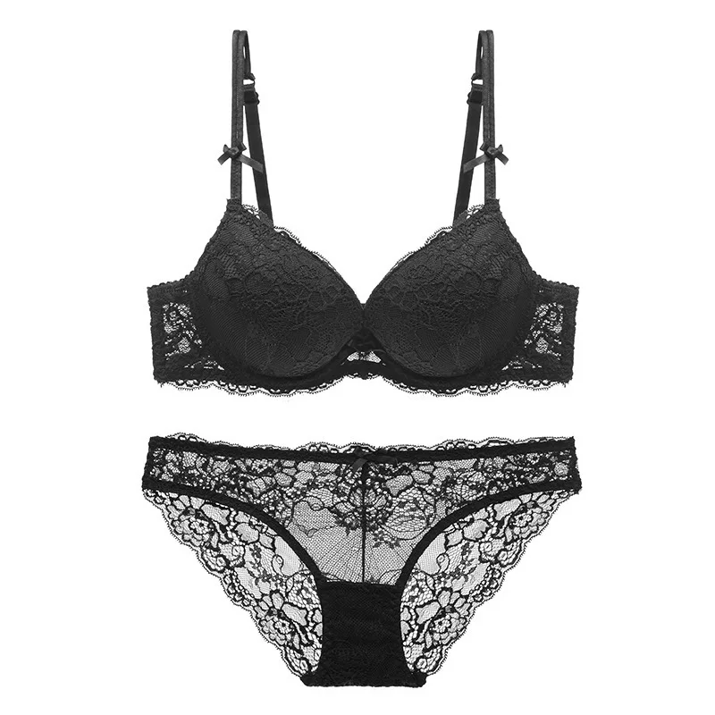 Women Sexy Bra Set Push Up Ladies Lingerie Set Elegant Underwear Casual Daily Bra and Panty Set