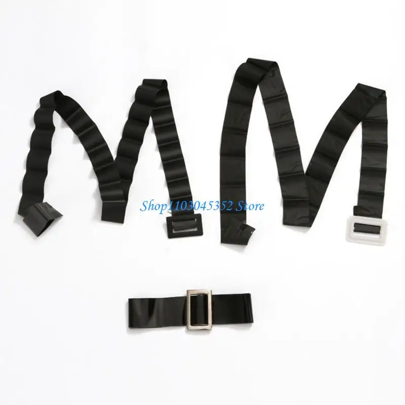 حزام خصر عريض من سانتا لعروض المسرح، فستان تنكرية للبالغين في الهالوين #5