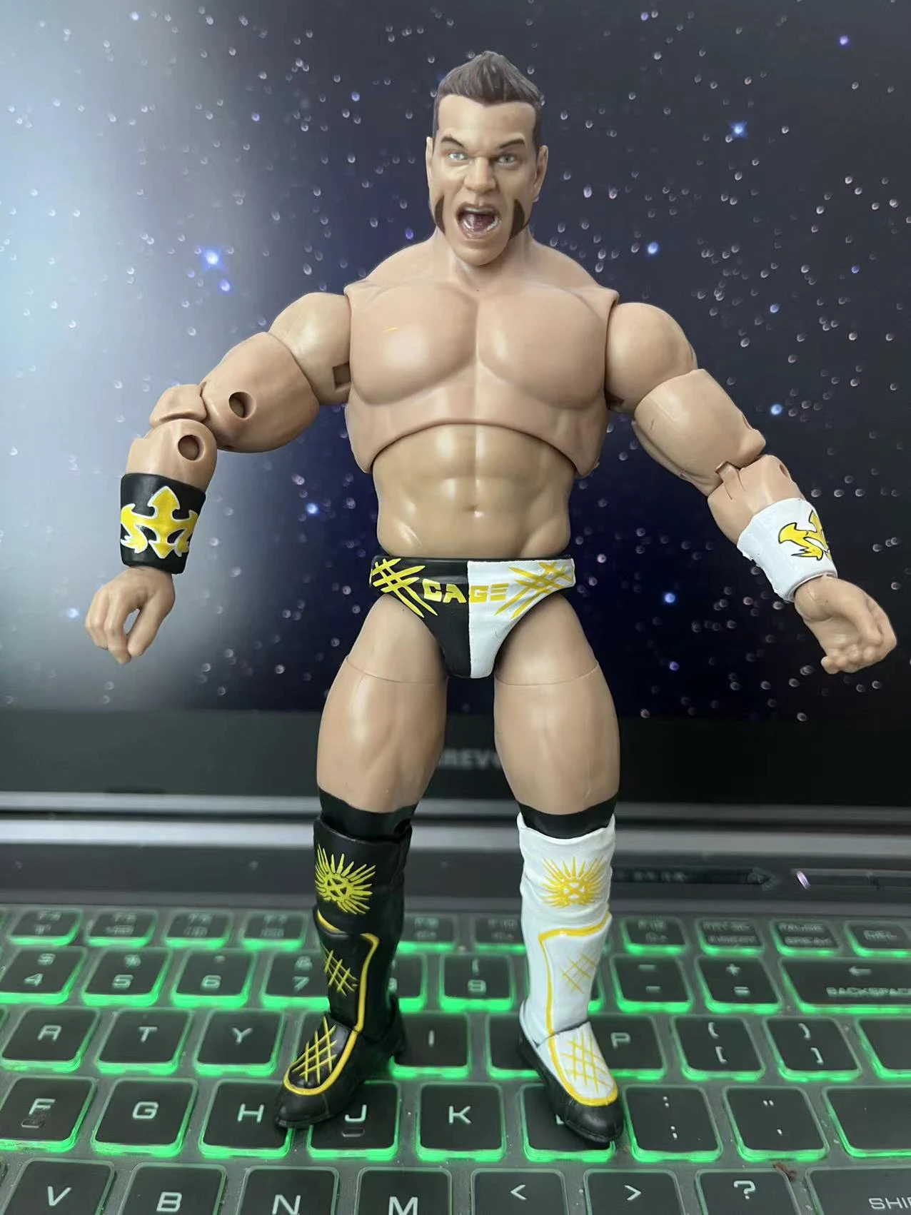 

WWE/AEW /WWF/WCW Rare Brian Cage PVC All Elite Wrestling Unmatched Collection Series 75 Action Figures 6.5'