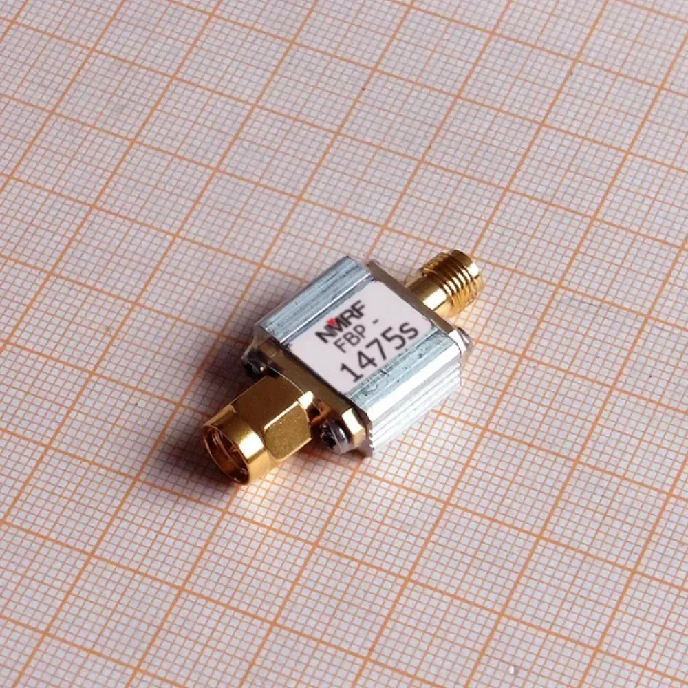 1475MHz SAW Bandpass Filter for Radio Astronomical Satellite Communication 100MHz Bandwidth SMA Interface