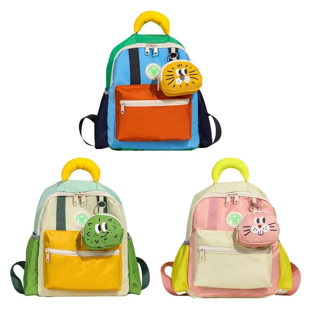 Creative Lightweight Student Schoolbag Cartoon Cute Kids Backpack Trendy Color Matching Large Capacity Book Bags Kindergarten