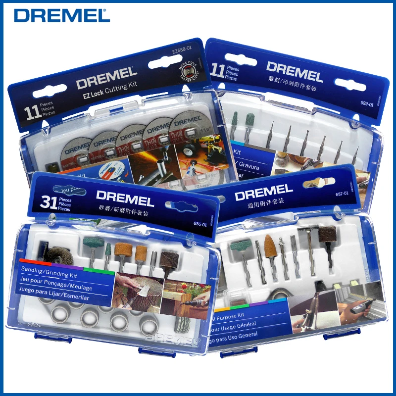 dremel rotary tool accessory kit acessorios de disco de corte gravacao e moagem 68701 686 01 689 01 ez688 01 01